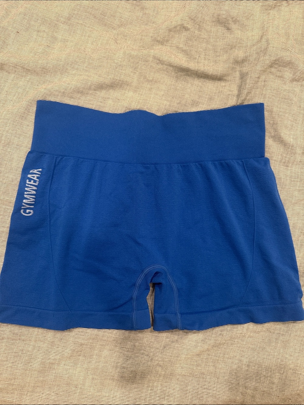 Women's Royal Blue High-Waist Workout Shorts